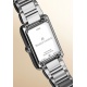 Maurice Lacroix Fiaba Square 24 x 34 mm - 5 ATM, Esfera plateada, brazalete de acero, caja acero