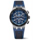 Maurice Lacroix Aikonic Automatic Chronograph Skeleton ∅43 mm - 10 ATM, Esfera azul, correa de caucho negro