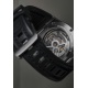 Maurice Lacroix Aikonic Master Triple Retrograde ∅43 mm - 10 ATM, Esfera antracita, correa de caucho negro