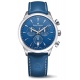 Maurice Lacroix 1975 Quartz Chronograph ∅40 mm - 10 ATM, Esfera azul, brazalete de piel azul