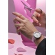 Maurice Lacroix 1975 Quartz ∅33 mm - 10 ATM, Esfera nácar rosa, correa de piel rosa
