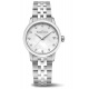 Maurice Lacroix 1975 Quartz ∅33 mm - 10 ATM, Esfera nácar blanco, brazalete de acero, diamantes