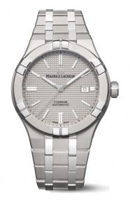 Maurice Lacroix Aikon Automatic Titanium ∅42 mm - 20 ATM, Esfera gris, brazalete de titanio