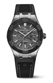 Maurice Lacroix Aikon-IC Frozen Carbon ∅43 mm - 10 ATM, Esfera negra, correa de caucho