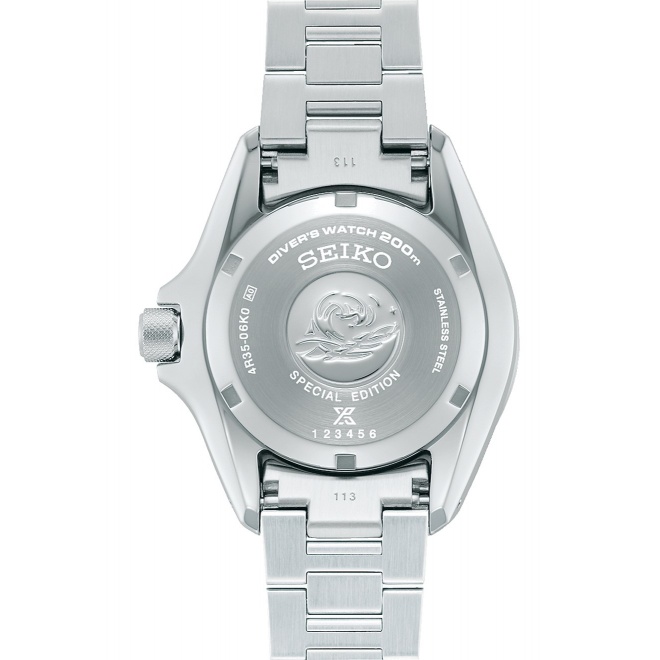 Seiko Prospex Samurai Diver 41,7 Padi ∅41,7 mm - 20 ATM, Esfera verde, brazalete de acero
