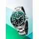 Seiko Prospex Samurai Diver 41,7 Padi ∅41,7 mm - 20 ATM, Esfera verde, brazalete de acero