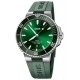 Oris Aquis Date ∅43,5 mm - 30 ATM, Esfera verde, correa de caucho verde
