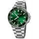 Oris Aquis Date ∅43,5 mm - 30 ATM, Esfera verde, brazalete de acero
