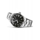 Oris Divers Date ∅39 mm - 20 ATM, Esfera negra, brazalete de acero, correa adicional de caucho negro