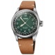 Oris Big Crown Cervo Volante ∅38 mm - 5 ATM, Esfera verde, correa de piel