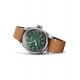 Oris Big Crown Cervo Volante ∅38 mm - 5 ATM, Esfera verde, correa de piel