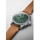Oris Big Crown Cervo Volante ∅38 mm - 5 ATM, Esfera verde, correa de piel
