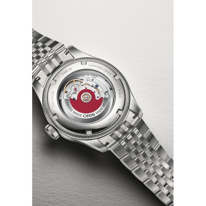 Oris Big Crown Pointer Date ∅40 mm - 5 ATM, Esfera azul, brazalete de acero