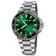 Oris Aquis Date ∅41,5 mm - 30 ATM, Esfera verde, brazalete de acero