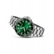 Oris Aquis Date ∅41,5 mm - 30 ATM, Esfera verde, brazalete de acero
