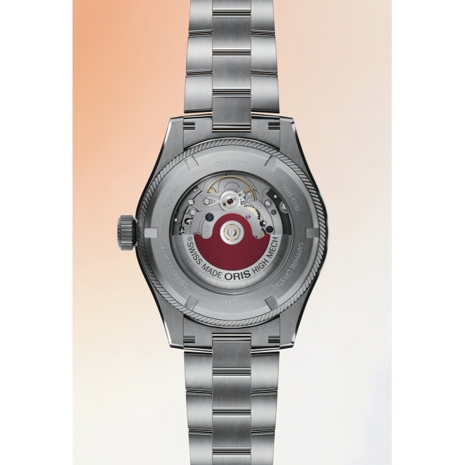 Oris Propilot Date ∅41 mm - 10 ATM, Esfera negra, brazalete de acero