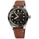 Oris Divers Sixty‑Five ∅40 mm - 10 ATM, Esfera negra, correa de piel
