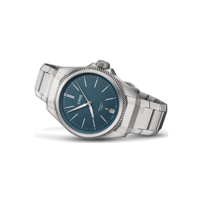 Oris ProPilot X Calibre 400 ∅39 mm - 10 ATM, Esfera azul, brazalete de titanio