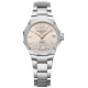 Baume & Mercier Riviera 10810 Cuarzo ∅33 mm - 5 ATM, Esfera plateada, brazalete de acero