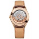 Baume & Mercier Clifton 10802 Automático ∅39 mm - 5 ATM, Esfera blanco roto, correa marrón, caja oro rosa 18kt