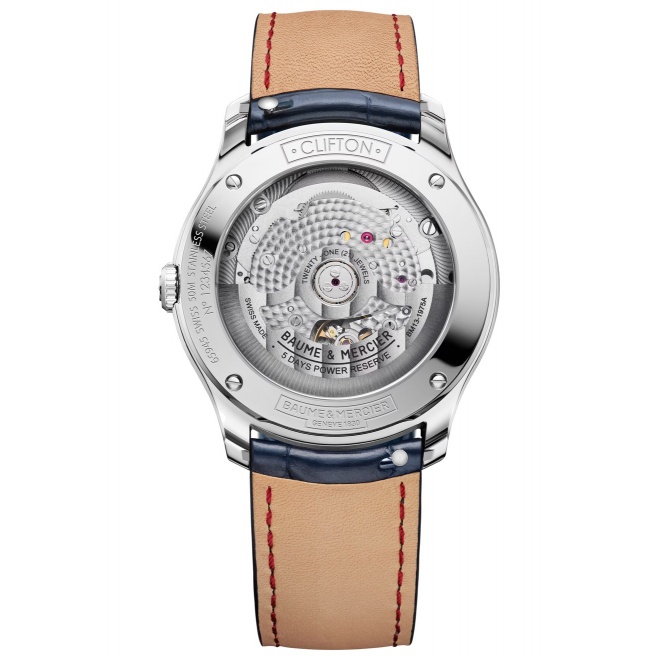 Baume & Mercier Clifton 10771 Automático ∅39 mm - 5 ATM, Esfera azul, correa azul