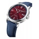 Baume & Mercier Classima 10694 Automático ∅42 mm - 5 ATM, Esfera burdeos, correa de lona azul