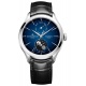 Baume & Mercier Clifton 10593 Automático Con día y Fase Lunar ∅42 mm - 5 ATM, Esfera azul, correa negra
