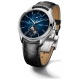 Baume & Mercier Clifton 10593 Automático Con día y Fase Lunar ∅42 mm - 5 ATM, Esfera azul, correa negra