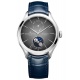 Baume & Mercier Clifton 10548 Automático Con día, fecha y Fase Lunar ∅42 mm - 5 ATM, Esfera gris, correa azul