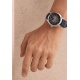 Baume & Mercier Clifton 10548 Automático Con día, fecha y Fase Lunar ∅42 mm - 5 ATM, Esfera gris, correa azul