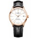Baume & Mercier Clifton 10469 Automático con Certificado Cosc, oro roj ∅39 mm - 5 ATM, Esfera blanca, correa negra