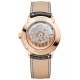 Baume & Mercier Clifton 10469 Automático con Certificado Cosc, oro roj ∅39 mm - 5 ATM, Esfera blanca, correa negra