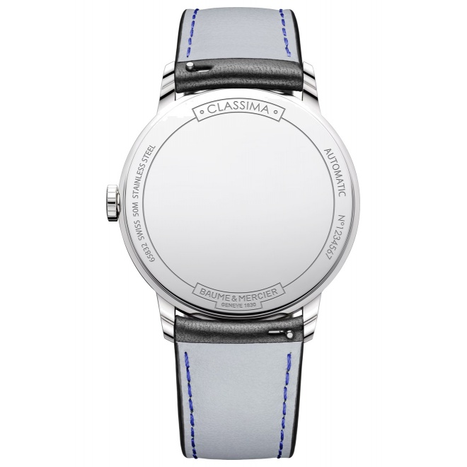 Baume & Mercier Clifton 10453 Automático ∅42 mm - 50 M, Esfera negra, correa negra