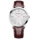 Baume & Mercier Classima 10415 Cuarzo ∅42 mm - 5 ATM, Esfera plateada, correa marrón