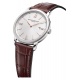 Baume & Mercier Classima 10415 Cuarzo ∅42 mm - 5 ATM, Esfera plateada, correa marrón