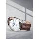 Baume & Mercier Classima 10214 Automático ∅40 mm - 5 ATM, Esfera plateada, correa marrón