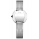 Joia de Baume & Mercier 10850 Cuarzo ∅28 mm - 5 ATM, Esfera plateada, brazalete de acero
