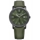 Baume & Mercier Classima ∅42 mm - 3 ATM, Esfera verde, correa de tejido