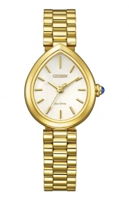 Citizen Lady ∅26,2 mm - 5 ATM, Esfera blanca, brazalete de acero