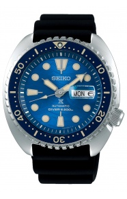 Seiko Prospex Mar ∅45 mm - 20 ATM, Esfera azul, correa de silicona - SRPE07K1