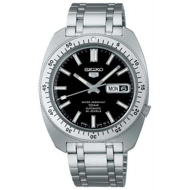 Seiko 5 Sports SKX series Heritage Design Re-creation Limited Edition ∅38,2 mm - 10 ATM, Esfera negra - SRPL93K1