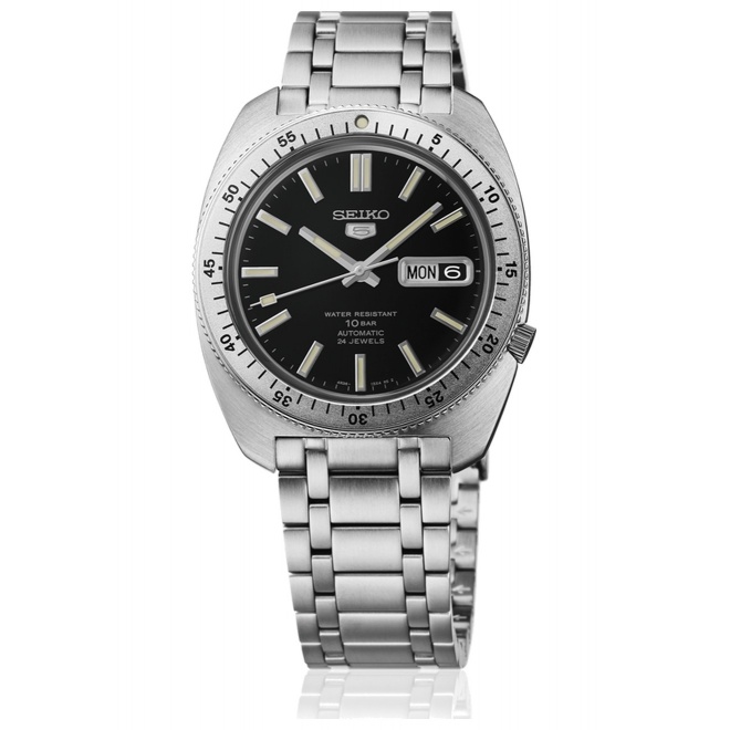 Seiko 5 Sports SKX series Heritage Design Re-creation Limited Edition ∅38,2 mm - 10 ATM, Esfera negra - SRPL93K1