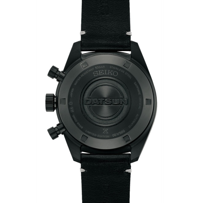 Seiko Prospex Speedtimer Mechanical Chronograph Datsun 240Z Limited Edition ∅42 mm - 10 ATM, correa de piel de vaca