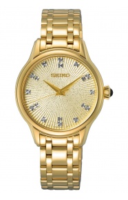 Seiko ∅29,5 mm - 5 ATM, Esfera dorada - SRZ552P1