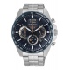 Seiko ∅43,9 mm - 10 ATM, Esfera azul, correa de piel de vaca - SSB345P1