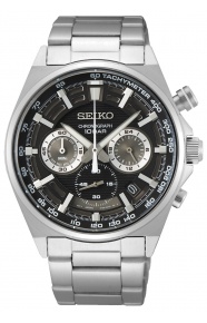 Seiko ∅41 mm - 10 ATM, Esfera negra - SSB397P1