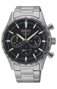 Seiko ∅43 mm - 10 ATM, Esfera negra - SSB413P1