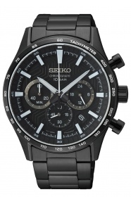 Seiko ∅43 mm - 10 ATM, Esfera negra - SSB415P1