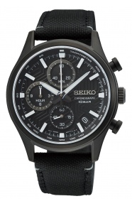 Seiko ∅39,5 mm - 10 ATM, Esfera negra - SSB421P1