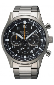 Seiko ∅43 mm - 10 ATM, Esfera negra - SSB447P1